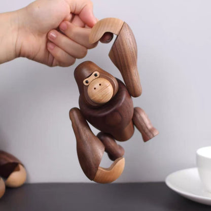 Wooden Gorilla Crafts Creative Ornaments Home Decorations Handmade Craft Gifts,can Be Hung