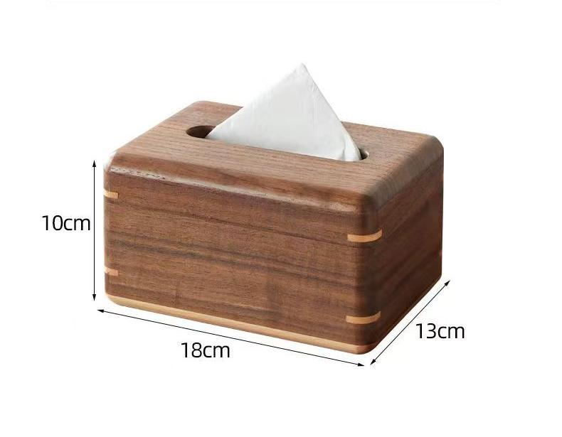 Tissue Box Cover Ebony Wood Tissue Box Living Room Dining Room Tea Table Pumping Paper Box Solid Wood Napkin Paper Pumping Paper Box Tissue Box for Bedroom Office Tabletop