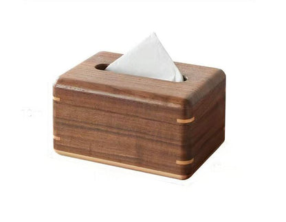 Tissue Box Cover Ebony Wood Tissue Box Living Room Dining Room Tea Table Pumping Paper Box Solid Wood Napkin Paper Pumping Paper Box Tissue Box for Bedroom Office Tabletop