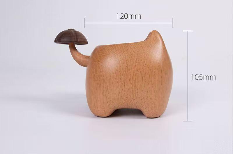 Handmade Wooden Cat Pen Holder, Cute Pen Holder, Desk Organizer and Accessories, Cat Pen Holder, Desk Cute Pen Holder, Unique Pen Holder, Girl's Pencil Case