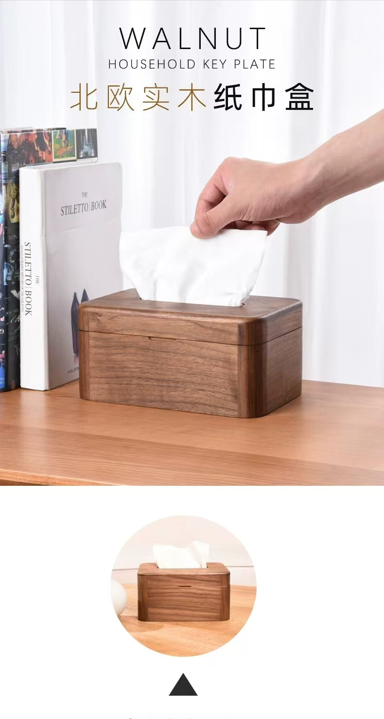 Tissue box Tissue lid Large opening tissue box Napkin box Rectangular tissue holder Standard tissue box lid suitable for family napkins living room and bedroom decor