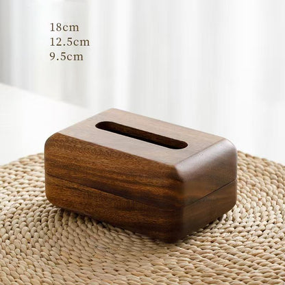 Simple Creative Tissue Box Cover, Rectangular Wooden Modern Facial Paper Holder for Bathroom Vanity Countertops, Bedroom Dressers, Night Stands, Desks, Office