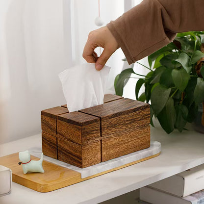 Tissue box Tissue lid Large opening tissue box Napkin box Rectangular tissue holder Standard tissue box lid suitable for family napkins living room and bedroom decor