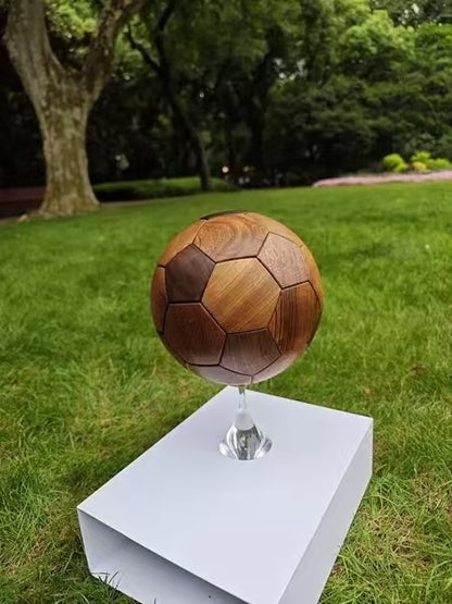 Football Decoration Creative Handmade DIY Decorative Solid Wood Mortise and Tenon Structure Craft Gift